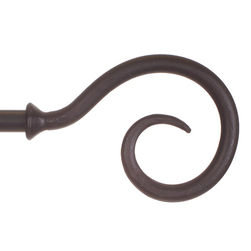 20mm Bishop's Crook Finial in Beeswax