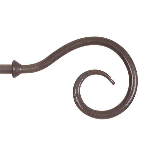 12mm Bishop's Crook Finial in Polished