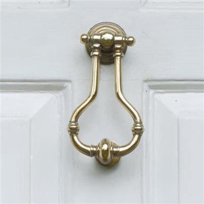 Melton Door Knocker in Polished Brass
