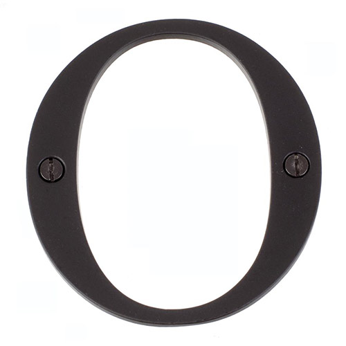 Letter O in Matt Black