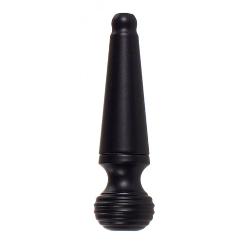 Reeded Light Pull in Matt Black