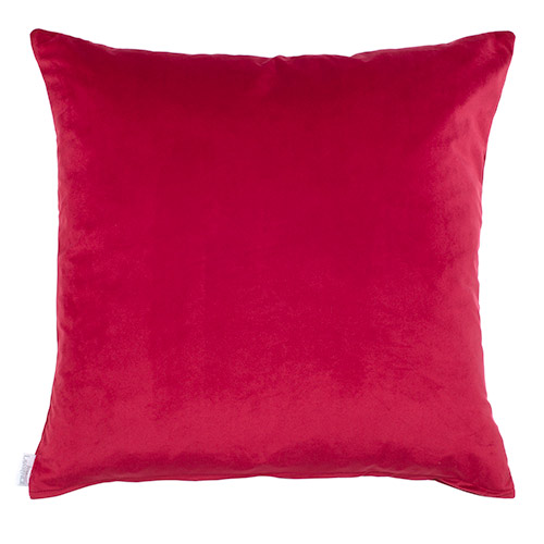 50cm Knife Edge Cushion Cover in Raspberry Hunstanton Velvet