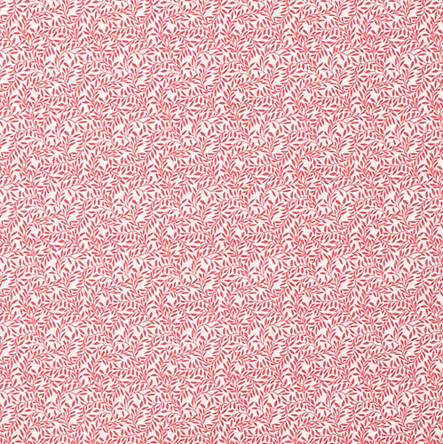 Spring Leaf Fabric in Raspberry