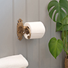 Stratford Loo Roll Holder in Lacquered Antiqued Brass