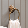 Stratford Towel Ring in Lacquered Antiqued Brass