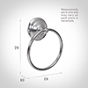 Stratford Towel Ring in Nickel