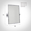 Stratford Rectangular Mirror in Nickel