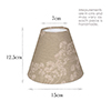 Empire Candle Clip Shade in Soft Green Cow Parsley 