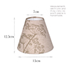 Empire Candle Clip Shade in Soft Green Cow Parsley, Reversed