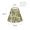 Empire Candle Clip Shade in Hedge Green Cow Parsley 