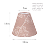 Empire Candle Clip Shade in Plaster Pink Cow Parsley