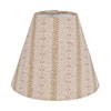 Empire Candle Clip Shade in Gold Cottage Stripe