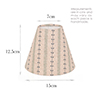 Empire Candle Clip Shade in Indigo Cottage Stripe