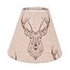 Candle Clip Shade in Natural Stag