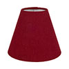 Empire Candle Clip Shade in Deep Red Waterford Linen