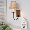 Empire Candle Clip Shade in Duck Egg Woodland