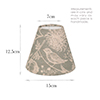 Empire Candle Clip Shade in Duck Egg Woodland