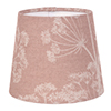 French Drum Candle Clip Shade in Plaster Pink Cow Parsley