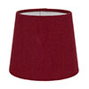 French Drum Candle Clip Shade in Deep Red Waterford Linen