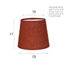 French Drum Candle Shade Paprika Waterford Linen