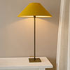 40cm Wide Cone Shade in Ochre Waterford Linen