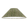 40cm Pendant Wide Cone Shade in Rich Green Watercolour Leaf