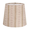 French Drum Candle Clip Shade in Gold Cottage Stripe