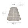 15cm Empire Shade in Stirling Check Lovat Wool