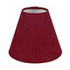 15cm Empire Shade in Deep Red Waterford Linen