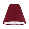 15cm Pendant Empire Shade in Deep Red Waterford Linen