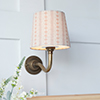 13cm French Drum Shade in Coral Cottage Stripe