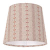 13cm Pendant French Drum Shade in Coral Cottage Stripe