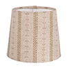 13cm French Drum Shade in Gold Cottage Stripe