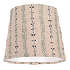 13cm Pendant French Drum Shade in Indigo Cottage Stripe