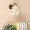 13cm Pendant French Drum Shade in Natural Stag