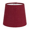 13cm French Drum Shade in Deep Red Waterford Linen