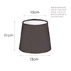 13cm French Drum Shade in Elephant Waterford Linen