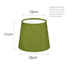 13cm French Drum Shade in Green Waterford Linen