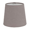 13cm French Drum Shade in Mouse Waterford Linen