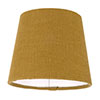 13cm Pendant French Drum Shade in Ochre Waterford Linen
