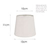 13cm French Drum Shade in Soft Grey Waterford Linen