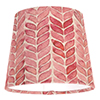 13cm Pendant French Drum Shade in Red Watercolour Leaf