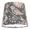 13cm Pendant French Drum Shade in Indigo Woodland