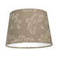 20cm Pendant Medium French Drum Shade in Soft Green Cow Parsley 