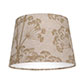 20cm Pendant Medium French Drum Shade in Gold Cow Parsley, Reversed