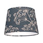 20cm Pendant Medium French Drum in Indigo Cow Parsley