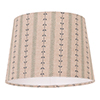 20cm Pendant Medium French Drum in Indigo Cottage Stripe