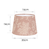 20cm Medium French Drum Shade in Dusky Pink Cavendish