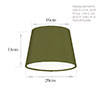 20cm Pendant Medium French Drum Shade In Forest Green Hunstanton Velvet