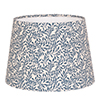 20cm Medium French Drum Shade in Indigo Spring Leaf